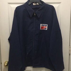 Pepsi Cola Work Jacket Vintage lightweight delivery driver coat windbreaker